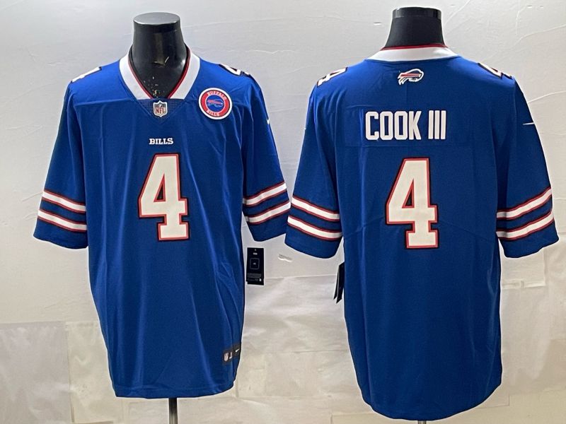 Men 2025 Buffalo Bills #4 Cook iii white 2th generation Nike Limited NFL Jersey style 075->buffalo bills->NFL Jersey